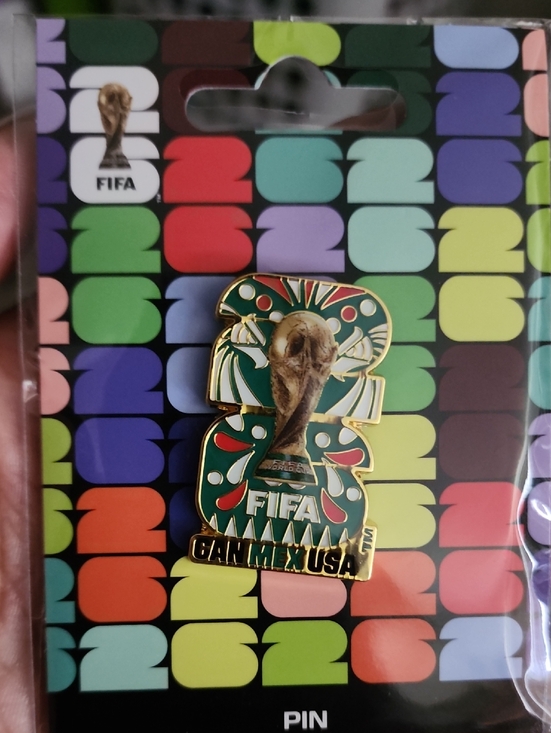 Fifa Other - 2026 FIFA World Cup Pin - Green, Red & Gold